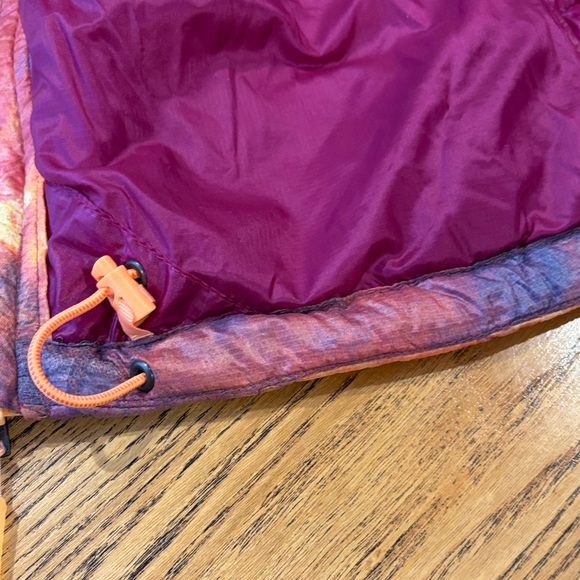 The North Face Women Quilted Thermoball Purple Orange Puffer Jacket Size Medium - Picture 8 of 15